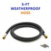 Flame King Thermo Rubber RV Slide Out Hose Assembly, 60