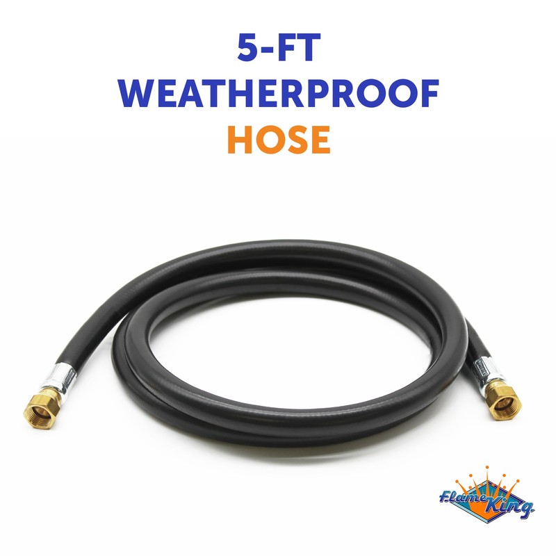 Flame King Thermo Rubber RV Slide Out Hose Assembly, 60