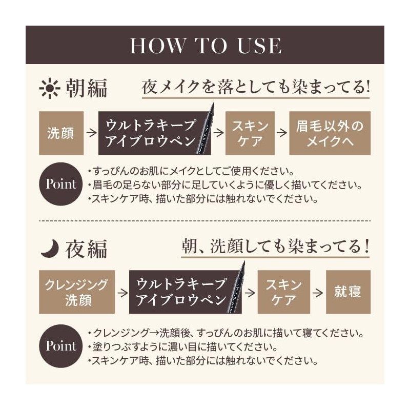 Makeup Proportions Ultra Keep Eyebrow Pen Eyebrow Tint (Dark Brown