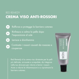 Skön Red Remedy Gesichtsbehandlung gegen Rötungen mit Süßmandelöl und Aloe Vera, feuchtigkeitsspendende Gesichtscreme für empfindliche Haut mit beruhigender Wirkung, reduziert und beruhigt Rötungen