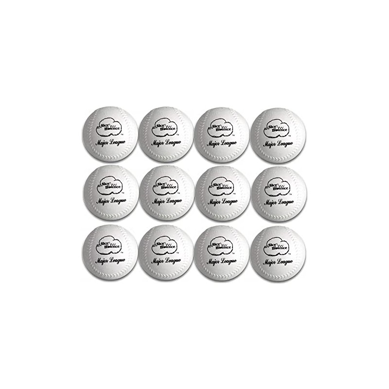 Sky Bounce Sponge Baseball (White, 12-Pack)