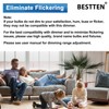 BESTTEN 10 Pack Dimmer Light Switch, for LED Dimmable Lamp,