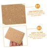 Operitacx Wooden Sandpaper Retainer Sandpaper Sanding Block Cork Backing Board