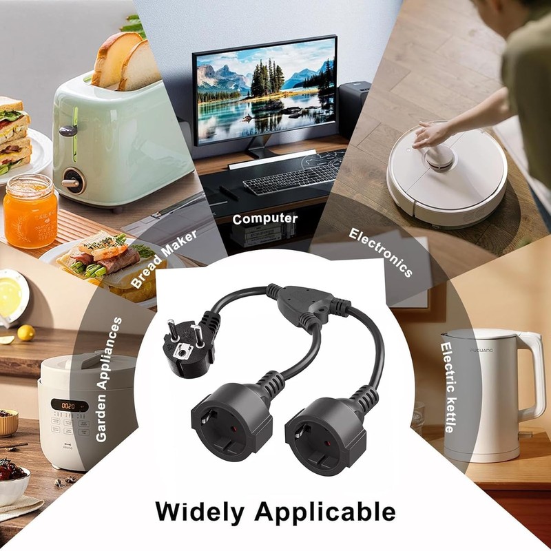 Multi-socket socket strip, socket adapter, cube, multiple plug for socket