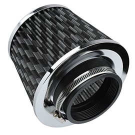Filtro de Aire del Coche, Filtro de Admisión de Aire de Soporte de Forma Radial de Filtración Potente de Alto Flujo 16 para Vehículo (Estilo de fibra 
