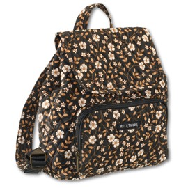 Bella Taylor Mini Backpack Purse for Women, Small Size Hands Free Purse with Adjustable Straps, Vintage Vine Midnight