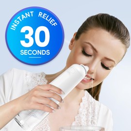 Medcodes Electric Nasal Irrigation System, Sinus Rinse Machine with 30 Salt Packets, Quickly Relieving Nasal Discomfort, Nasal Rinse and was & Sinus Rinse Nose Cleaner for Adults (Large A)