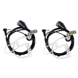 Retevis Radio Earpiece 1 Pin 2.5mm Security Headset Compatible RT45 Motorola TLKR T82 T82 Extreme T92 H2O T60 T80 T80 Extreme T60 T61 T62 Two Way Radio Surveillance Earpiece (2 pcs)