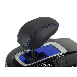 Tricolore EX Fit Vezel Shuttle Jade Freed Hybrid Black Leather x Blue Stitching 3H-27 DIY Shift Knob Genuine Leather Replacement Kit 1BK3H27B1B1L