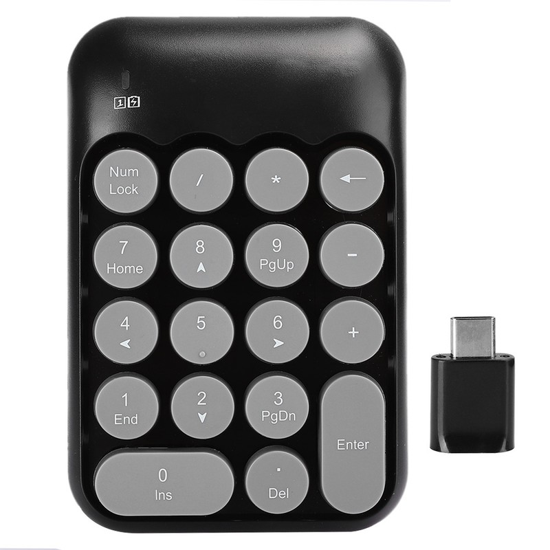 2.4G Wireless Keyboard Mini 18 Keys Numeric Keypad Comfortable Typing