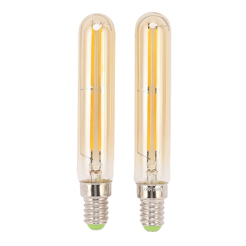 2Pcs LED Tube Bulb 4W E14 2300K Tubular Light Lamp