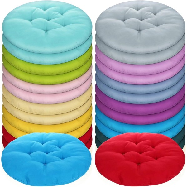 24 Pcs round Floor Cushions Floor Pillows Meditation Seat Pillows