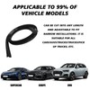 PVOTAWP 1.7M/ 5.6Ft Windshield Cowl Rubber Seal Strip, H-Shape Black