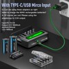 CITYORK 4 Pack Rechargeable C Batteries 5000mAh with Charger for