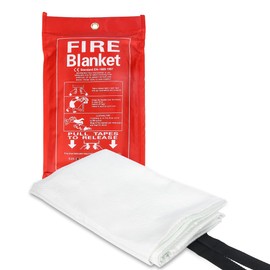 QINGZHE Emergency Fire Blanket for Home and Kitchen - 1 Pack - Fire Suppression Blanket for Kitchen, 40” x 40” Fire Blanket for Home, Fiberglass Fire Blanket, Fire Extinguisher for Home