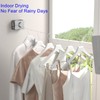 ABHILWY Retractable Clothesline Clothes Line Retracting Outdoor Indoor,Anti Sagging Waterproof