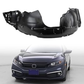 Front Left Inner Fender Liner Driver Side Fits for 2017-2019 Honda Civic Replacement of HO1248177