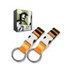 LICOM (Orange) Luggage Strap, Coat Fastening Belt, Both Hands Release,