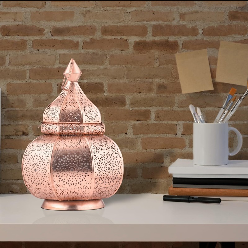 Marrakech Lamp and Lantern in One Metal 30 cm Large
