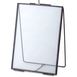 POSH LIVING 22611 Glass Frame, Black, Size: Approx. W 5.1 x D 3.3 x H 7.5 inches (13 x 8.5 x 19 x 19 cm)