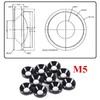 SENRISE Cup Washer 10PCS M5 Anodized Aluminium Countersunk Washer Engine