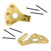Professional 75 LB Brass Plated Picture Hangers with Hardened Steel