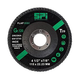 SPI Flap Discs 115mm 120 Grit, Abrasive Sanding Discs Flap Wheel For Angle Grinder, 10-Pack
