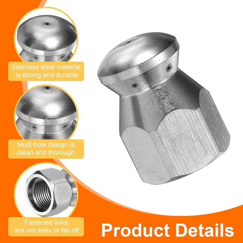 sourcing map Pressures Washer Sewer Nozzle 1/4" Quick Connect 5000