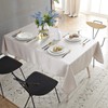 HSYLYM Waterproof Table Cloth Rectangular Polyester Washable,Plain Table Cover Suitable