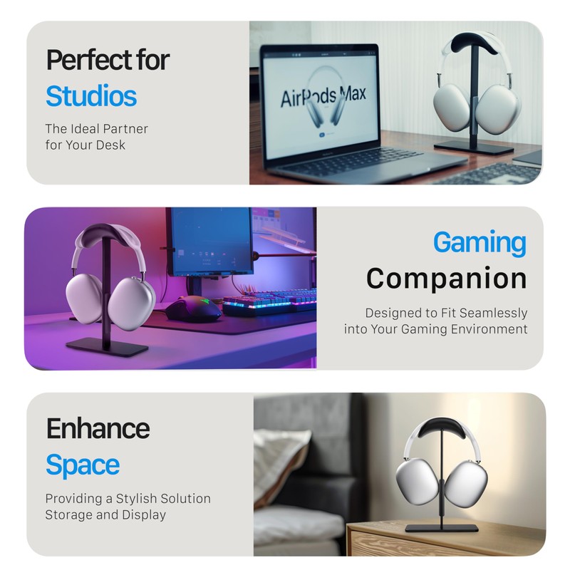 Headphone Stand, AirPods Max Stand with Sleep Mode, Headset Stand,Airpod