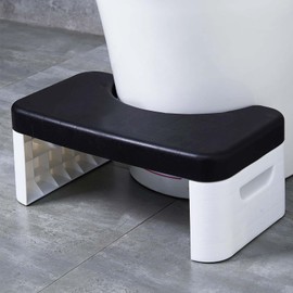 Toilet Stool, Foldable Foot Stool for Toilet, Bathroom, Detachable＆Stackable, for Healthier Toilet Posture, Non-Slip Poop Stool for Bathroom Adults and Kids