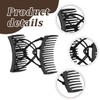 4pcs Elastic Hair Clips Double Comb Elastic Hair Combs for