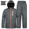 JAEZZIY Rain Suits for Men Women Waterproof Lightweight Hooded Breathable