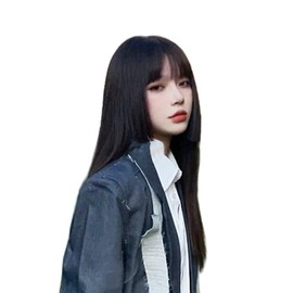 MISS FANCY Bangs Wig, Princess Hair, Supernatural, Hair Extension, Bangs, Breathable, Fresh, Natural, Cute, Heat Resistant, Harajuku Style, Lolita, With Whorl Bangs Wig (Dark Brown)