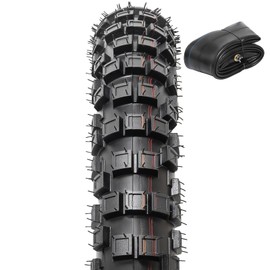 PaoWin 2.75-17 4PR TT 41P Dirt Bike Front/Rear Tire and Heavy Duty Inner Tube Compatible with 2.75-17 Off Road Pit Bike/Motorcycle Tire (P-259)