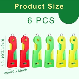 Bipl Pack of 6 Needle Threader, Plastic Sewing Needles Threader, Threading Aid for Sewing Needles, Automatic Threader Needle Threading Tool for Hand Sewing, Threading Aid Sewing Machine Accessories