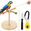 Cunno 3 Pcs Bird Training Stand Kit, Parrot Training Clicker