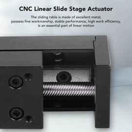 Jeanoko Actuador de etapa de deslizamiento de riel de guía lineal, actuador de deslizamiento de guía de riel lineal de carrera de 200 mm de aislamiento para motor