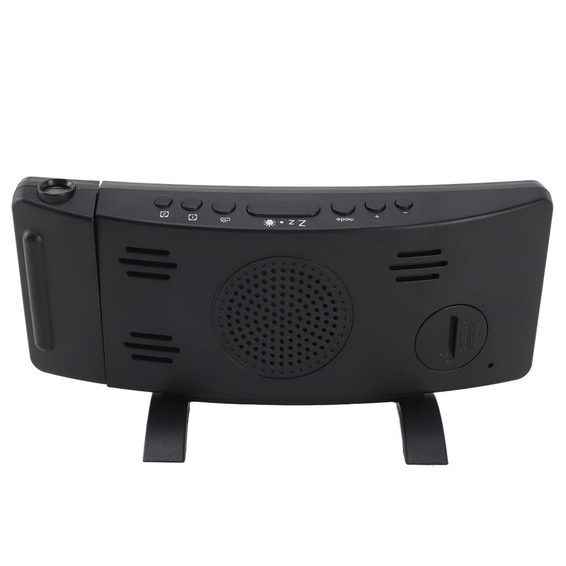Projection Alarm Clock with 2 USB Ports LED Curved Display