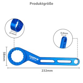 Buaak 6-in-1 Multifunctional Bicycle Bottom Bracket Wrench, Crank Removal Tool, Bottom Bracket Tool, Bicycle Bottom Bracket Wrench
