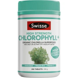 Swisse High Strength Organic Chlorophyll+ - Supports immune function & healthy skin - 200 Tablets