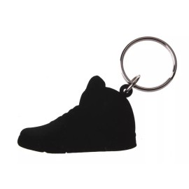 Good Wood NYC Laney 5 White Sneaker Keychain White V Shoe Key Ring Key Fob