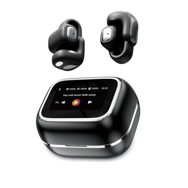 Micool Touch Screen Ear Clips Headphones Bluetooth 5.4, Open Ear