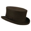 Men's Top Hat Wool Felt Hat - Brown XL