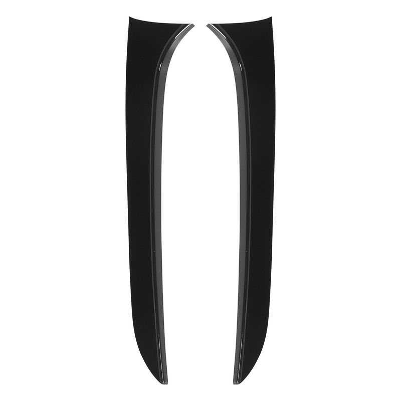 2pcs Rear Window Side Spoiler Canard Wing Glossy Black Replacement
