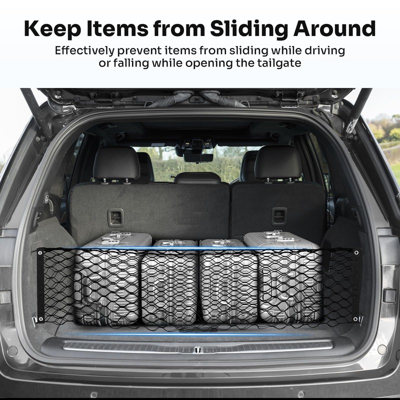 Canvcle Trunk Cargo Net for 2021-2025 Jeep Grand Cherokee L