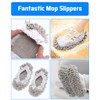 WellMall 8 Pcs Mop Slippers Socks Floor Cleaning,Microfiber Shoe Covers