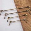 Hook and Eye Latch 7.5cm Retro Cabin Hooks Outside Solid