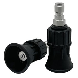 𝙐𝙥𝙜𝙧𝙖𝙙𝙚𝙙 2 Pack-40 Degree Pressure Washer Nozzle 4.0 Orifice, Pressure Washer Nozzle Guard with 1/4” Quick Coupler Plug, Efficient Cleaning, Stainless Steel Nozzle Rubberized Protecting Guard.