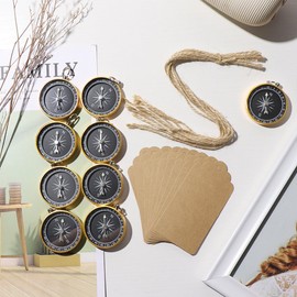 Toyvian 10 x Compass Pendants for Birthday Wedding Party